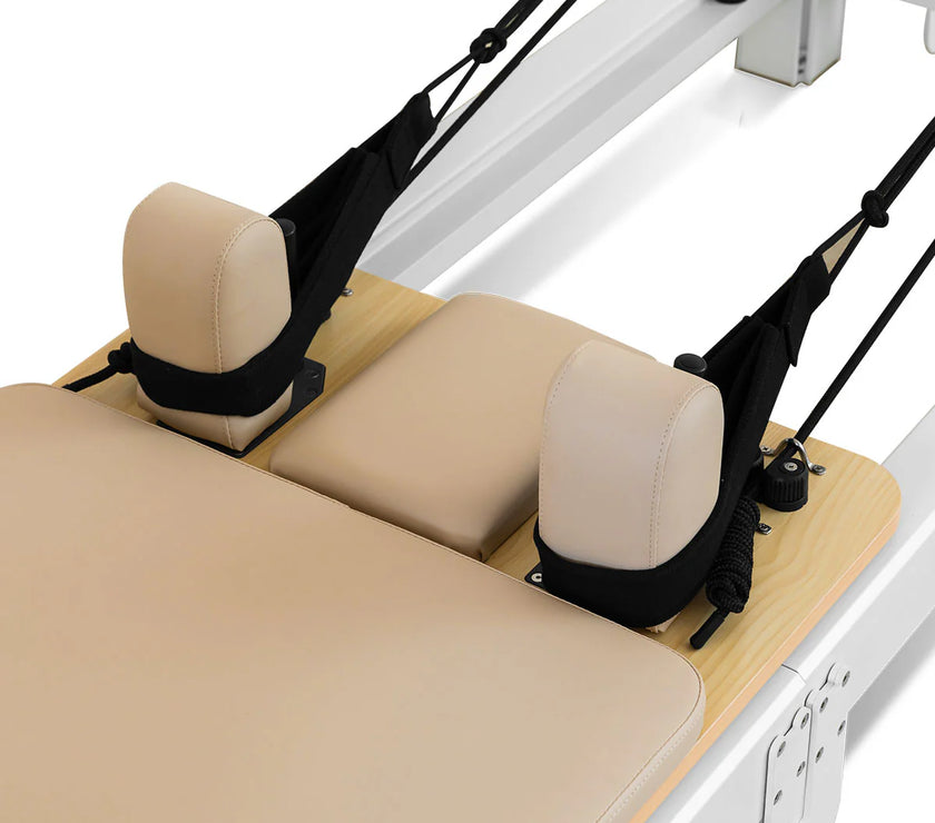 Contour Pro Folding Aluminum Pilates Reformer Bed Set (Beige) - PRE ORDER