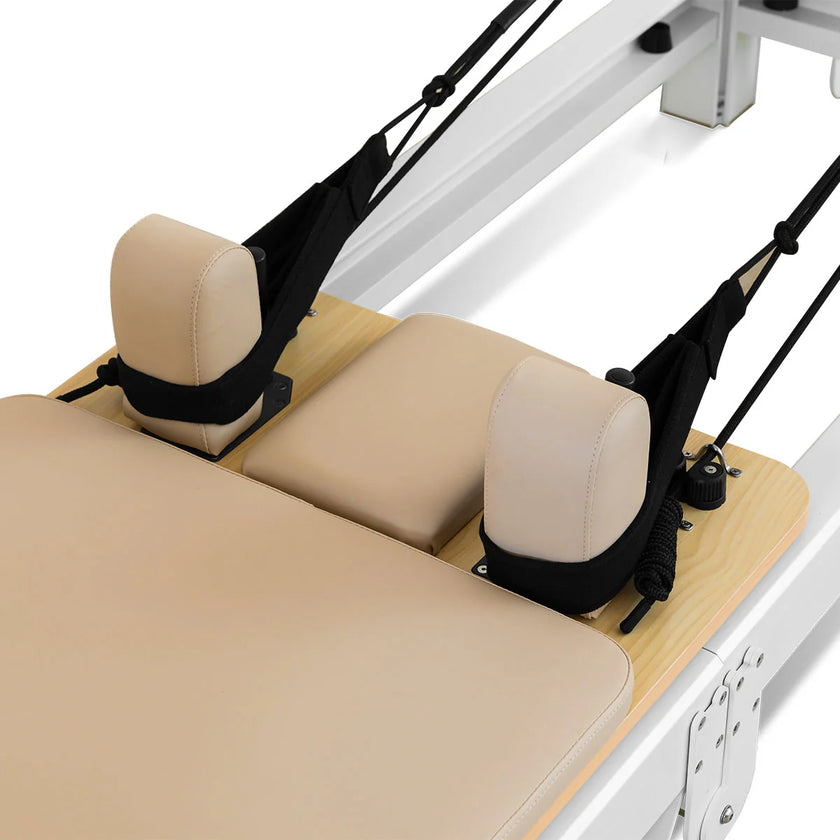 Contour Pro Folding Aluminum Pilates Reformer Bed Set (Beige) - PRE ORDER