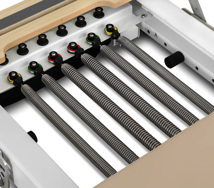 Contour Pro Folding Aluminum Pilates Reformer Bed Set (Beige) - PRE ORDER