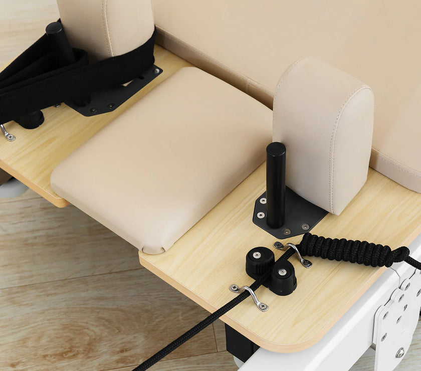 Contour Pro Folding Aluminum Pilates Reformer Bed Set (Beige) - PRE ORDER