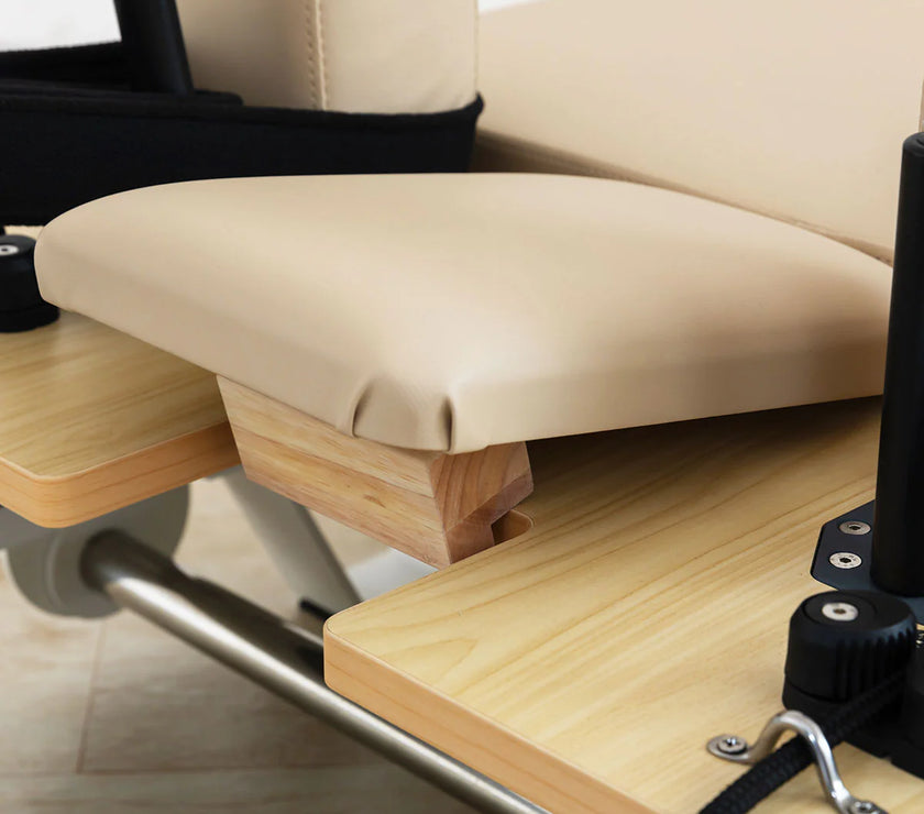 Contour Pro Folding Aluminum Pilates Reformer Bed Set (Beige) - PRE ORDER