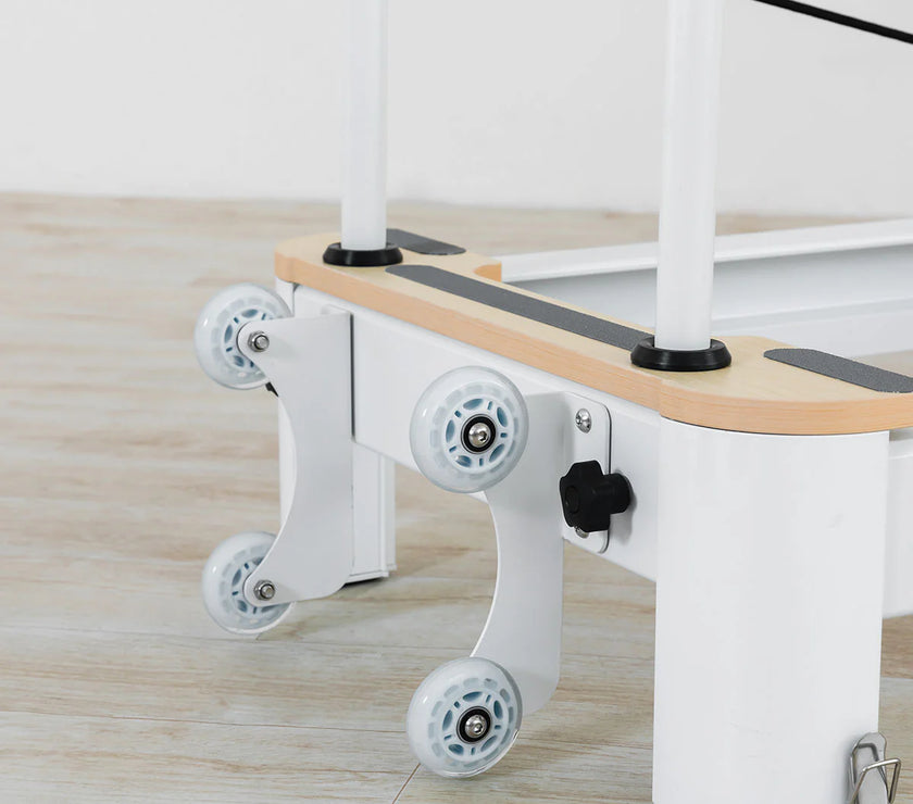 Contour Pro Folding Aluminum Pilates Reformer Bed Set (Beige) - PRE ORDER