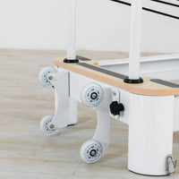 Contour Pro Folding Aluminum Pilates Reformer Bed Set (Beige) - PRE ORDER