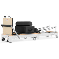 Shop the Contour Pro portable Pilates reformer machine. Perfect for home Pilates reformer exercises. Buy now and enjoy a durable, foldable, high-quality design.