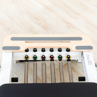 Contour Pro Folding Aluminum Pilates Reformer Bed Set (Black) - PRE ORDER