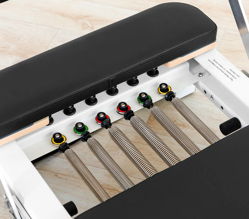 Contour Pro Folding Aluminum Pilates Reformer Bed Set (Black) - PRE ORDER