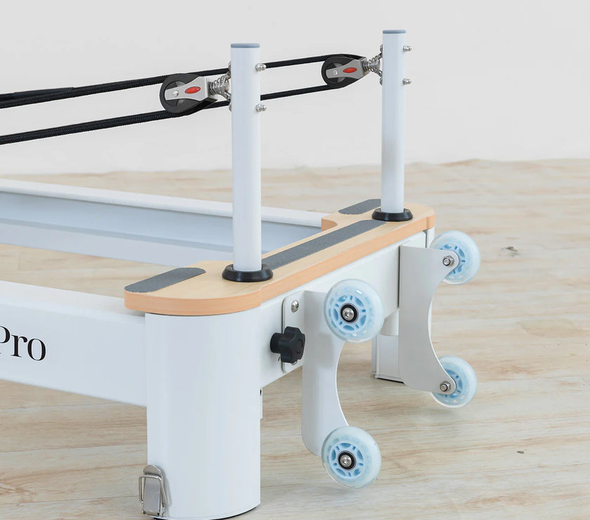 Contour Pro Folding Aluminum Pilates Reformer Bed Set (Black) - PRE ORDER