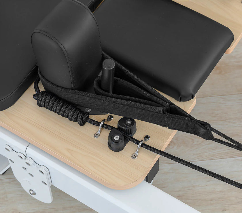 Contour Pro Folding Aluminum Pilates Reformer Bed Set (Black) - PRE ORDER