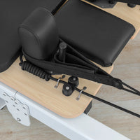 Contour Pro Folding Aluminum Pilates Reformer Bed Set (Black) - PRE ORDER