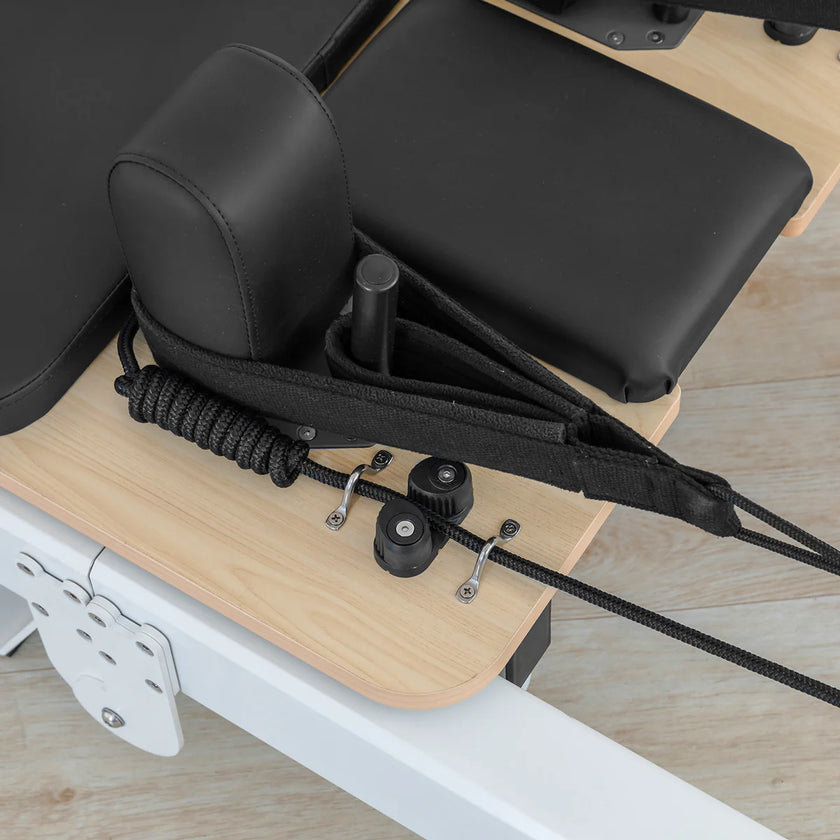 Contour Pro Folding Aluminum Pilates Reformer Bed Set (Black) - PRE ORDER
