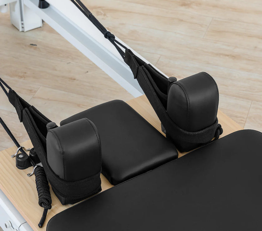 Contour Pro Folding Aluminum Pilates Reformer Bed Set (Black) - PRE ORDER