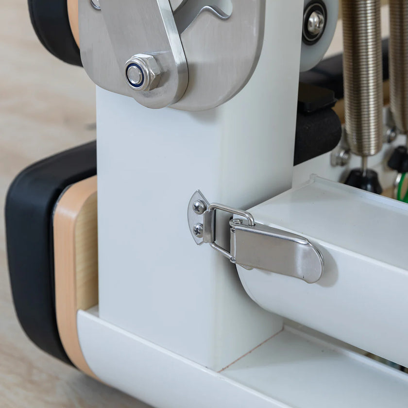 Shop the Contour Pro portable Pilates reformer machine. Perfect for home Pilates reformer exercises. Buy now and enjoy a durable, foldable, high-quality design.
