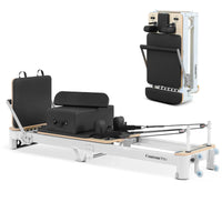 Shop the Contour Pro portable Pilates reformer machine. Perfect for home Pilates reformer exercises. Buy now and enjoy a durable, foldable, high-quality design.