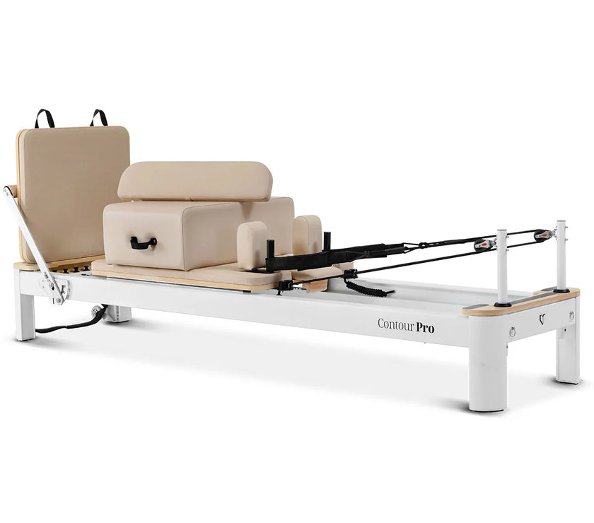 Contour Pro Aluminium Pilates Reformer Machine (Beige) - PRE ORDER