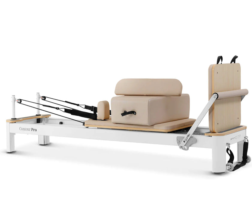Contour Pro Aluminium Pilates Reformer Machine (Beige) - PRE ORDER