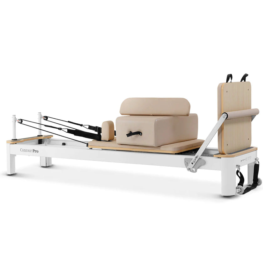 Contour Pro Aluminium Pilates Reformer Machine (Beige) - PRE ORDER