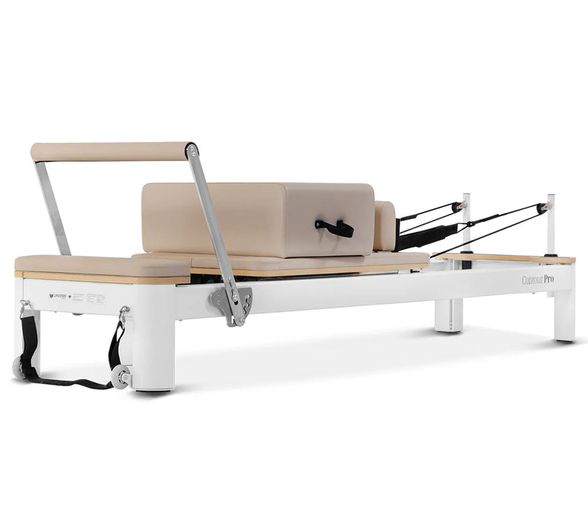 Contour Pro Aluminium Pilates Reformer Machine (Beige) - PRE ORDER