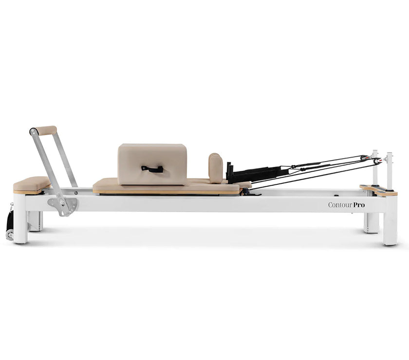 Contour Pro Aluminium Pilates Reformer Machine (Beige) - PRE ORDER