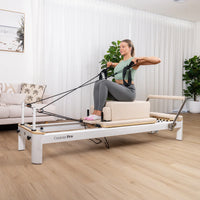 Contour Pro Aluminium Pilates Reformer Machine (Beige) - PRE ORDER
