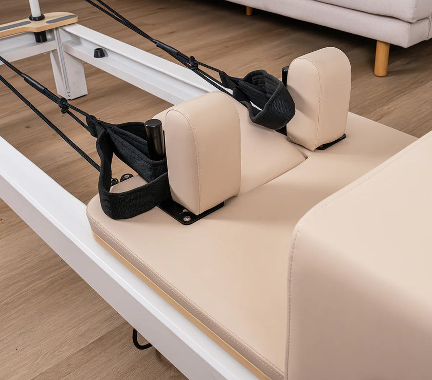 Contour Pro Aluminium Pilates Reformer Machine (Beige) - PRE ORDER