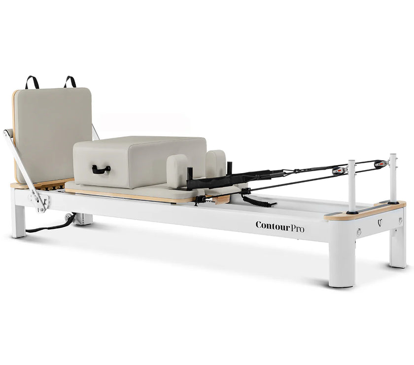 Shop the Contour Pro Pilates Reformer machine. Perfect for pilates reformer exercises at home. Buy this portable pilates reformer now and elevate your workouts.