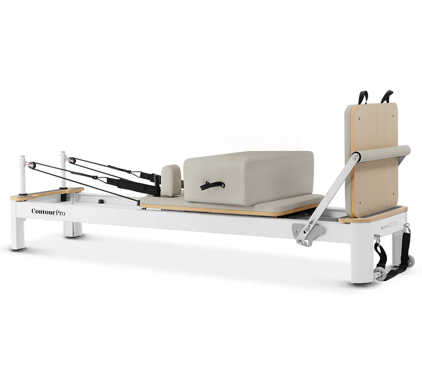 Shop the Contour Pro Pilates Reformer machine. Perfect for pilates reformer exercises at home. Buy this portable pilates reformer now and elevate your workouts.