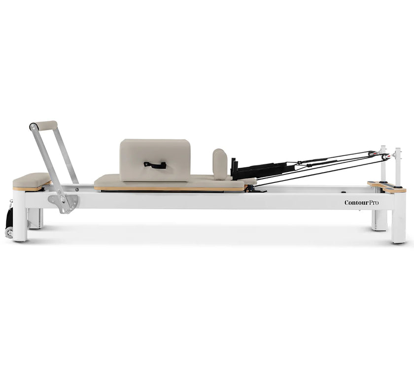 Shop the Contour Pro Pilates Reformer machine. Perfect for pilates reformer exercises at home. Buy this portable pilates reformer now and elevate your workouts.