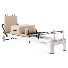 Shop the Contour Studio Pilates Reformer machine. Perform versatile pilates reformer exercises at home or studio with this durable, portable reformer.