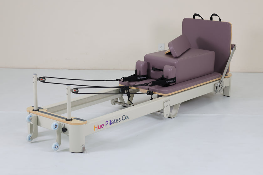 Hue Mauve Foldable Pilates Reformer Bed