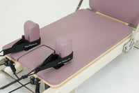 Foldable Hue Pilates Reformer Machine in Mauve