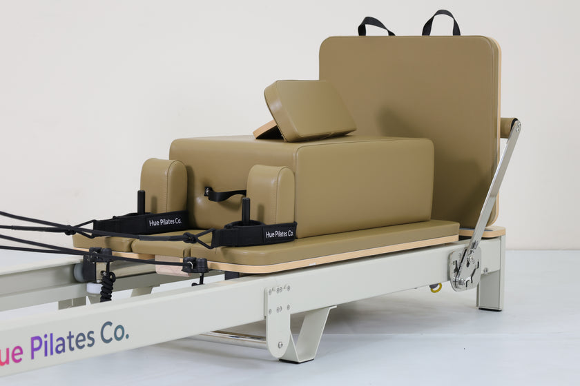 Hue Foldable Pilates Reformer - Moss