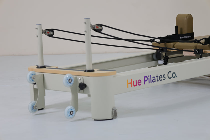 Hue Foldable Pilates Reformer - Moss