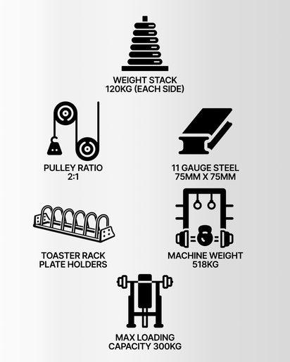 power rack with cable system