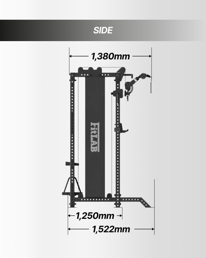 Pin-loaded cable machine with weight stack