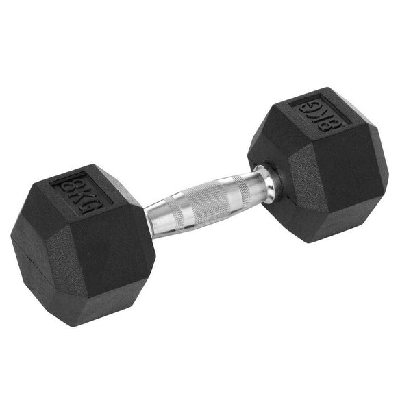 Rubber Hex Dumbbells