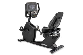 Shop Spirit Commercial CR800+ Recumbent Bike, premium recline Upright cardio workout bicycle for performance, and user comfort in commercial fitness gym in AU