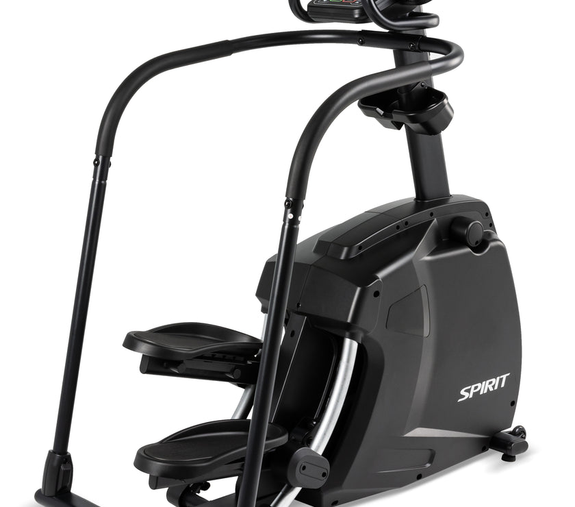 Black elliptical trainer machine for home gym fitness bike
