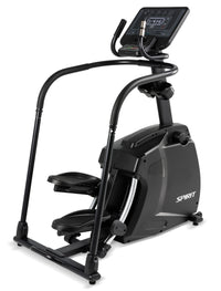 Black elliptical trainer machine for home gym fitness bike