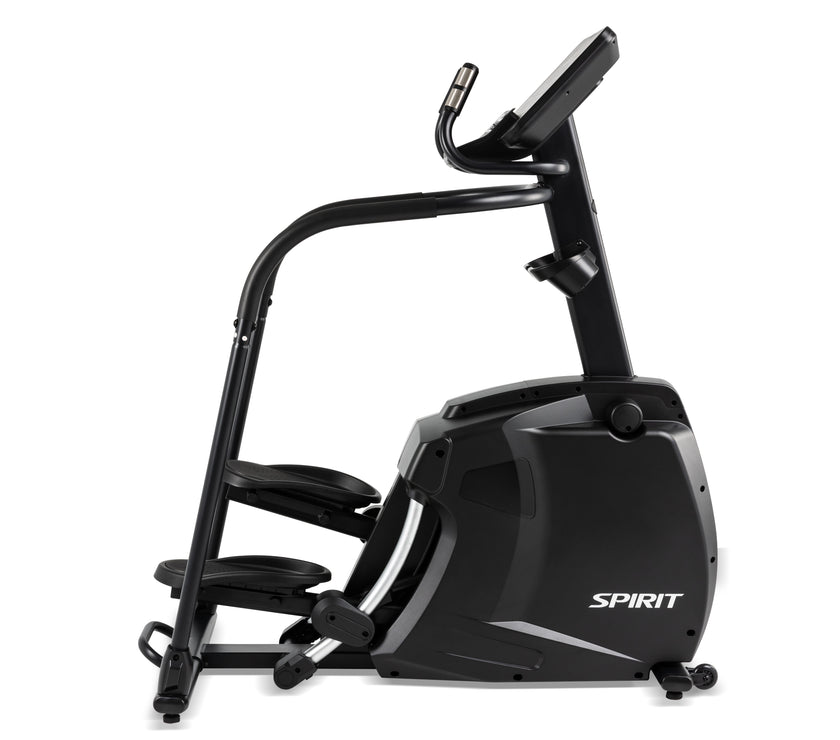Black elliptical trainer machine for home gym fitness bike