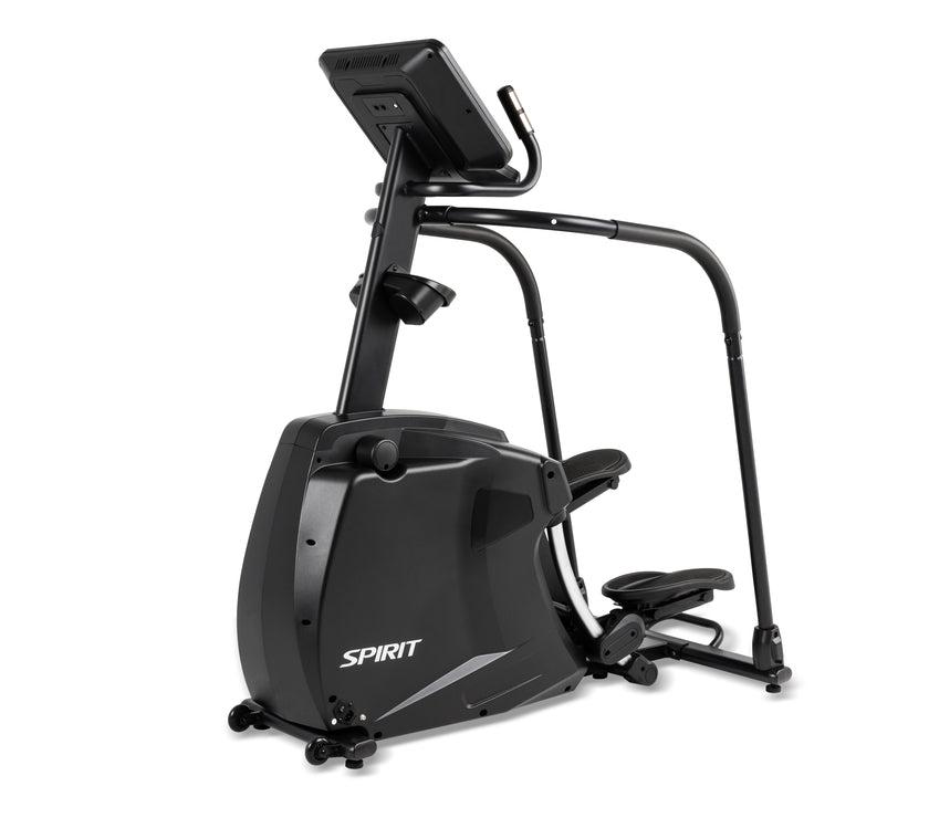 Black elliptical trainer machine for home gym fitness bike