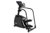 Black elliptical trainer machine for home gym fitness bike