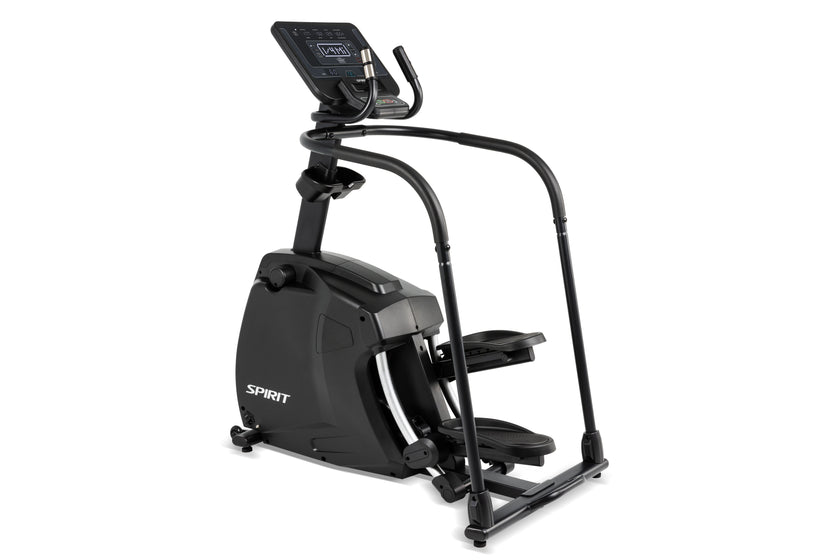Black elliptical trainer machine for home gym fitness bike