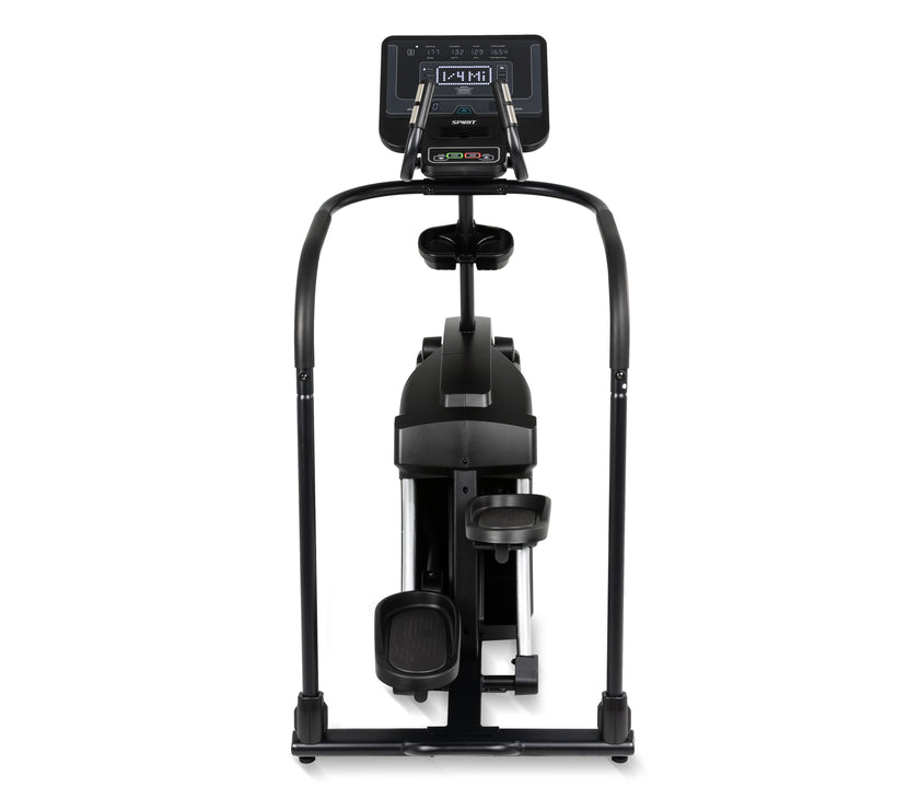 Black elliptical trainer machine for home gym fitness bike