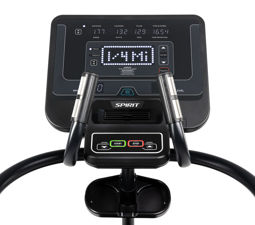 Black elliptical trainer machine for home gym fitness bike