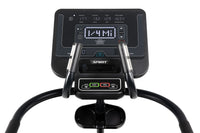 Black elliptical trainer machine for home gym fitness bike