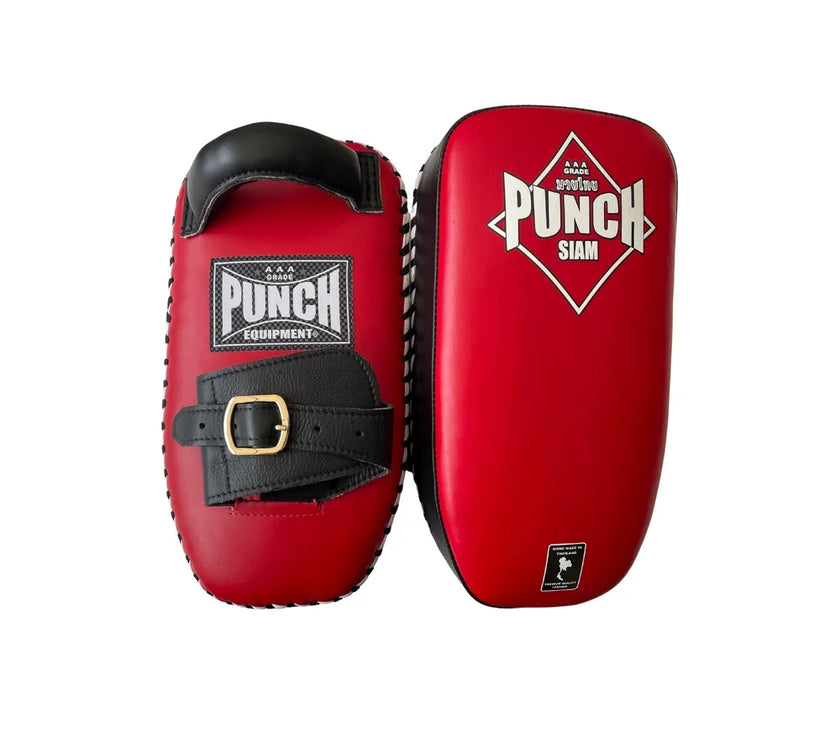 THAI PAD - Siam™ - LEATHER- SINGLE STRAP BUCKLE - RED/WHITE