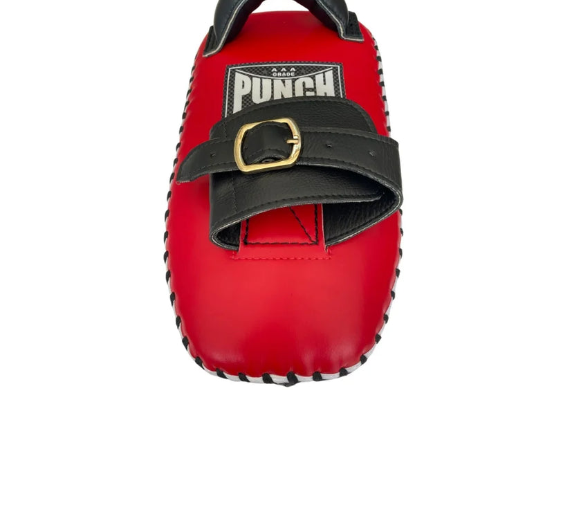 THAI PAD - Siam™ - LEATHER- SINGLE STRAP BUCKLE - RED/WHITE