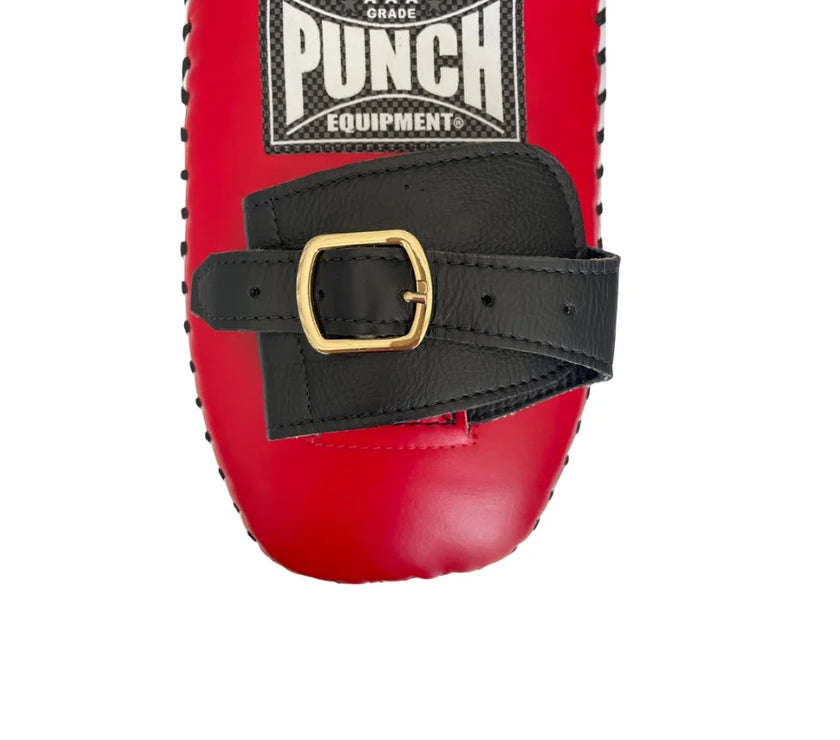 THAI PAD - Siam™ - LEATHER- SINGLE STRAP BUCKLE - RED/WHITE