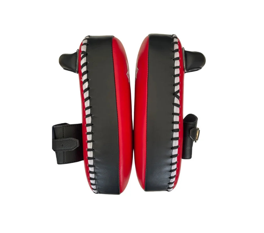 THAI PAD - Siam™ - LEATHER- SINGLE STRAP BUCKLE - RED/WHITE