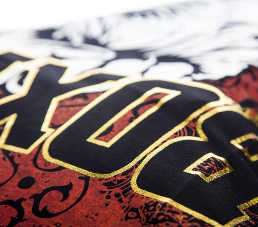 TSHIRT - Punch® COTTON - BLACK/RED